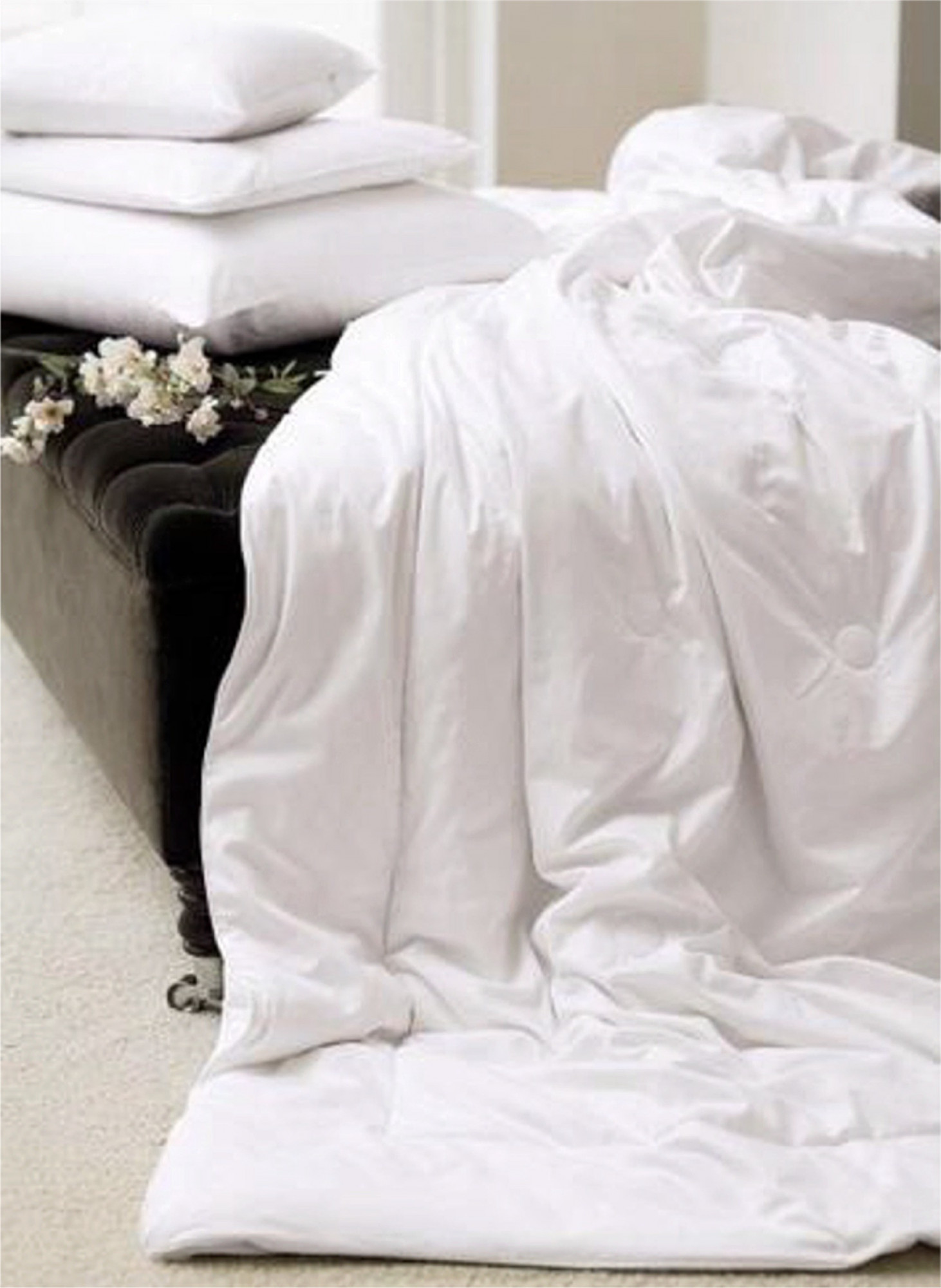 D200_SUM одеяло 200/200 летнее чехол сатин хлопок начинка 100% шелк 150 гр/м2 GINGERLILY Santreyd 