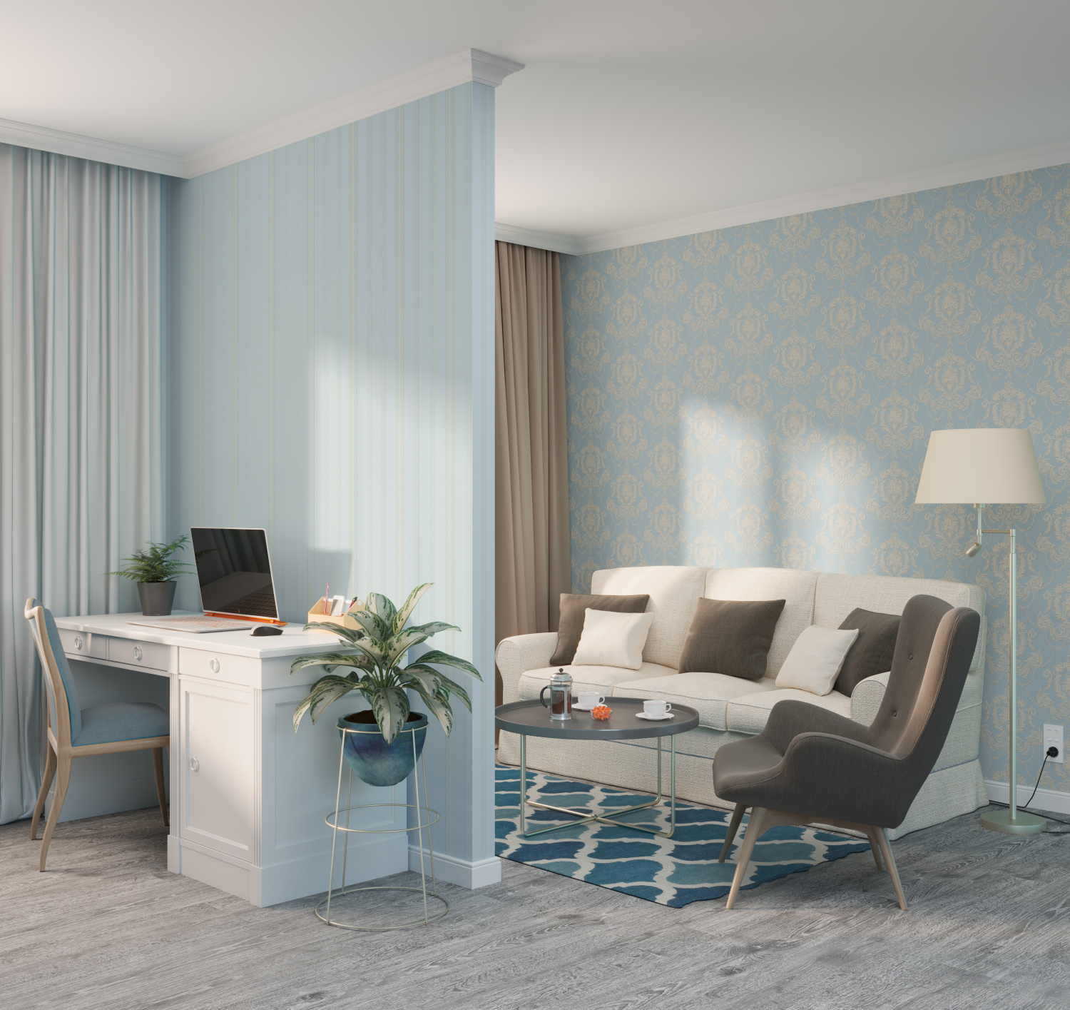 Рулон обоев основа Флизелиновая HC71423-12 Home Color Мин. заказ 6 рулонов HC7142312 - Вид №6