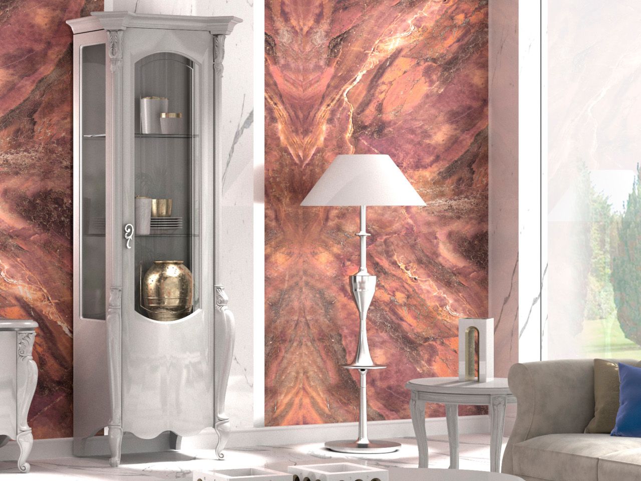 Деревянная витрина со встроенным освещением CASA +39 Изумруд ARCH-00015379