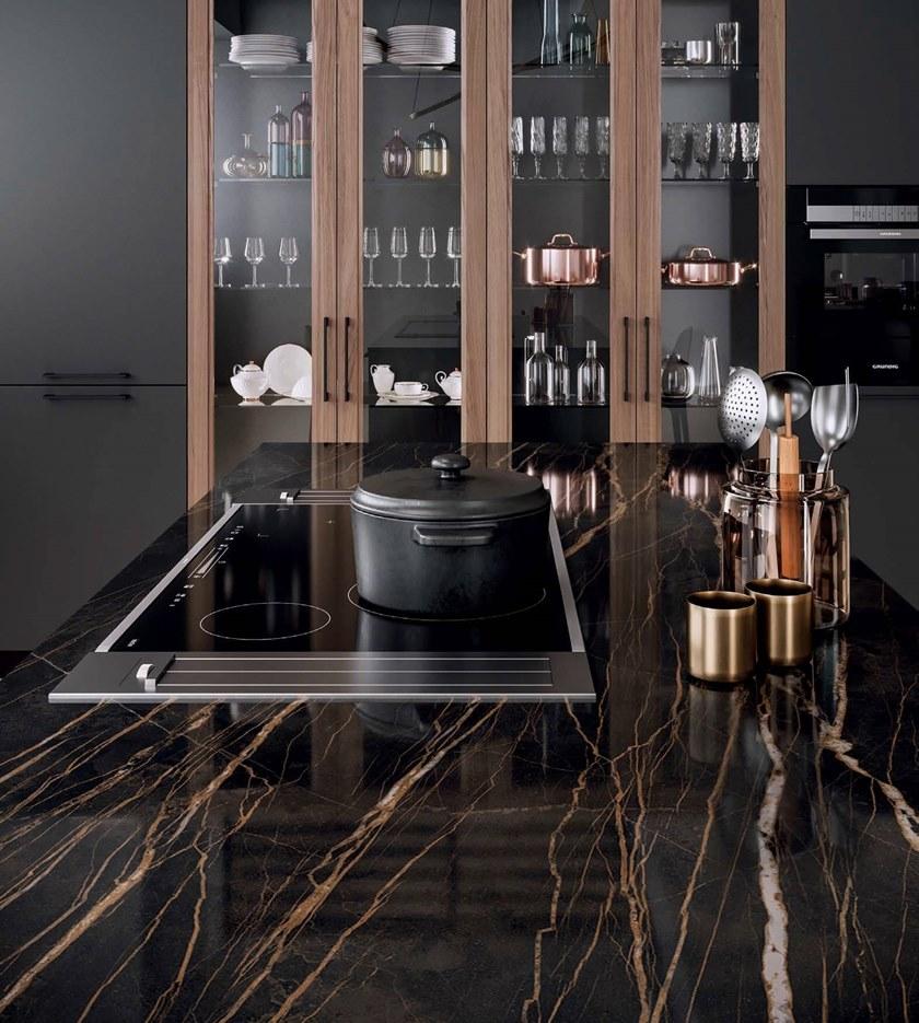 Composit Деревянная кухня с островом Marilyn sun-id-1474605 - Вид №3