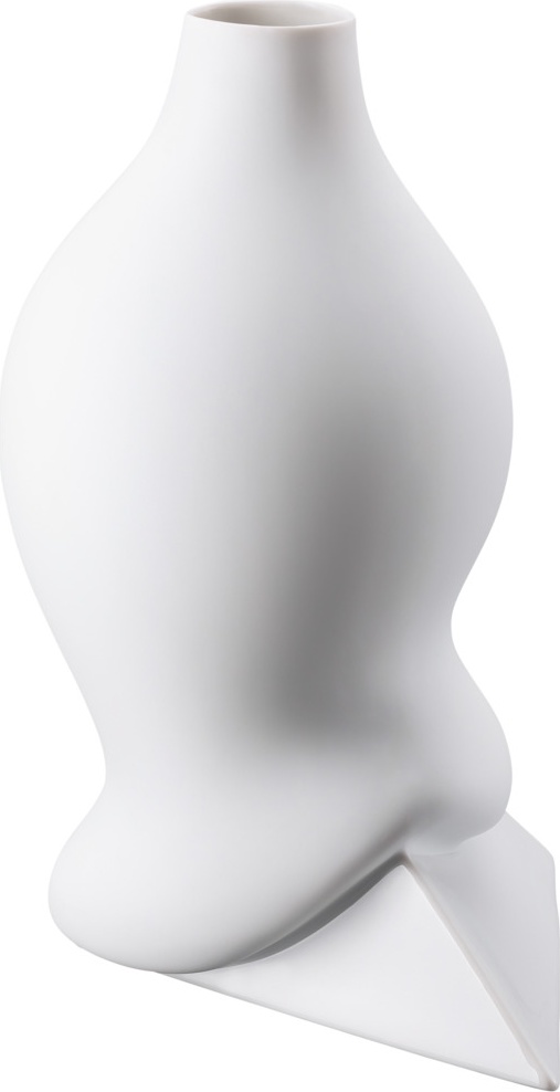 10640559 Rosenthal Ваза Rosenthal Сироп 28см, фарфор, белая, матовая (Седрик Раго) Фарфор 