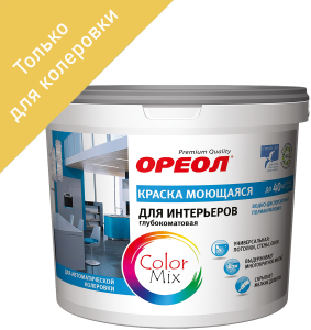 Водно-дисперсионная краска ОРЕОЛ глубокоматовая 2.2 л для внутренних работ 84439916