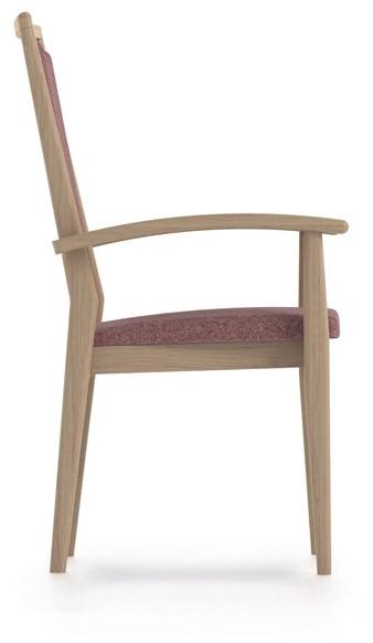 PIAVAL Штабелируемый тканевый стул с подлокотниками Spring | health & care 51-26/7 - Вид №2