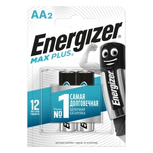 Батарейка Energizer Max Plus AA (LR6) алкалиновая 2 шт. 11912646 STLM-2091429