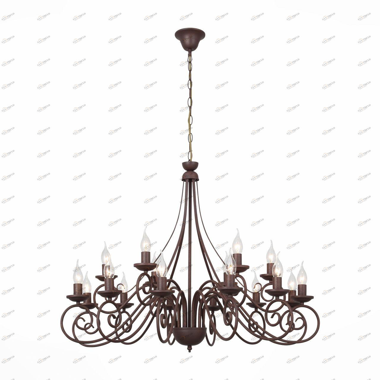 Подвесная люстра ST Luce Manjero SL313.703.18 коричневая ST LUCE ДИЗАЙНЕРСКИЕ, MANJERO 109297 Коричневый 