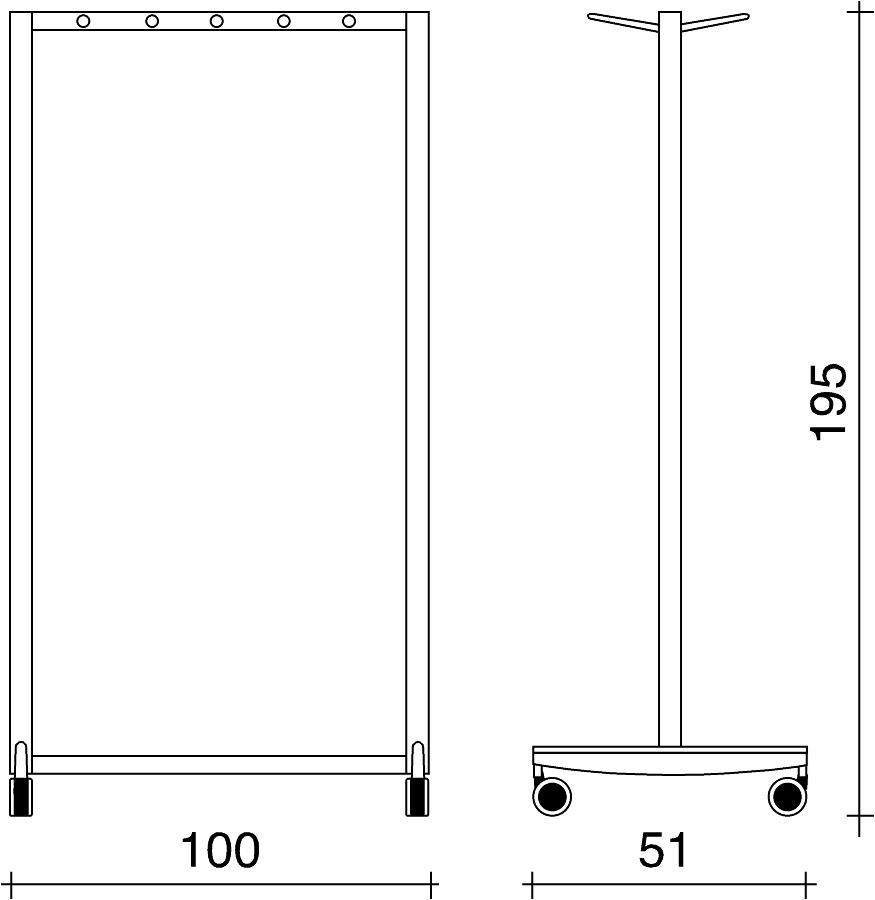 TALIN Стальная вешалка для офиса Multikom sun-id-1377130 - Вид №1