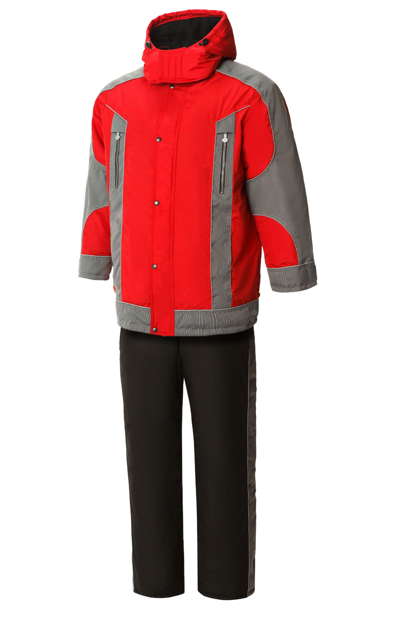 64764 Костюм "Ультра" зимний красно-черный  Зимняя спецодежда  размер 52-54/170-176 