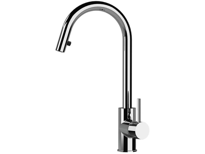 Однорычажный смеситель для кухни с поворотным изливом Daniel Rubinetterie дизайн ARCH-00045958