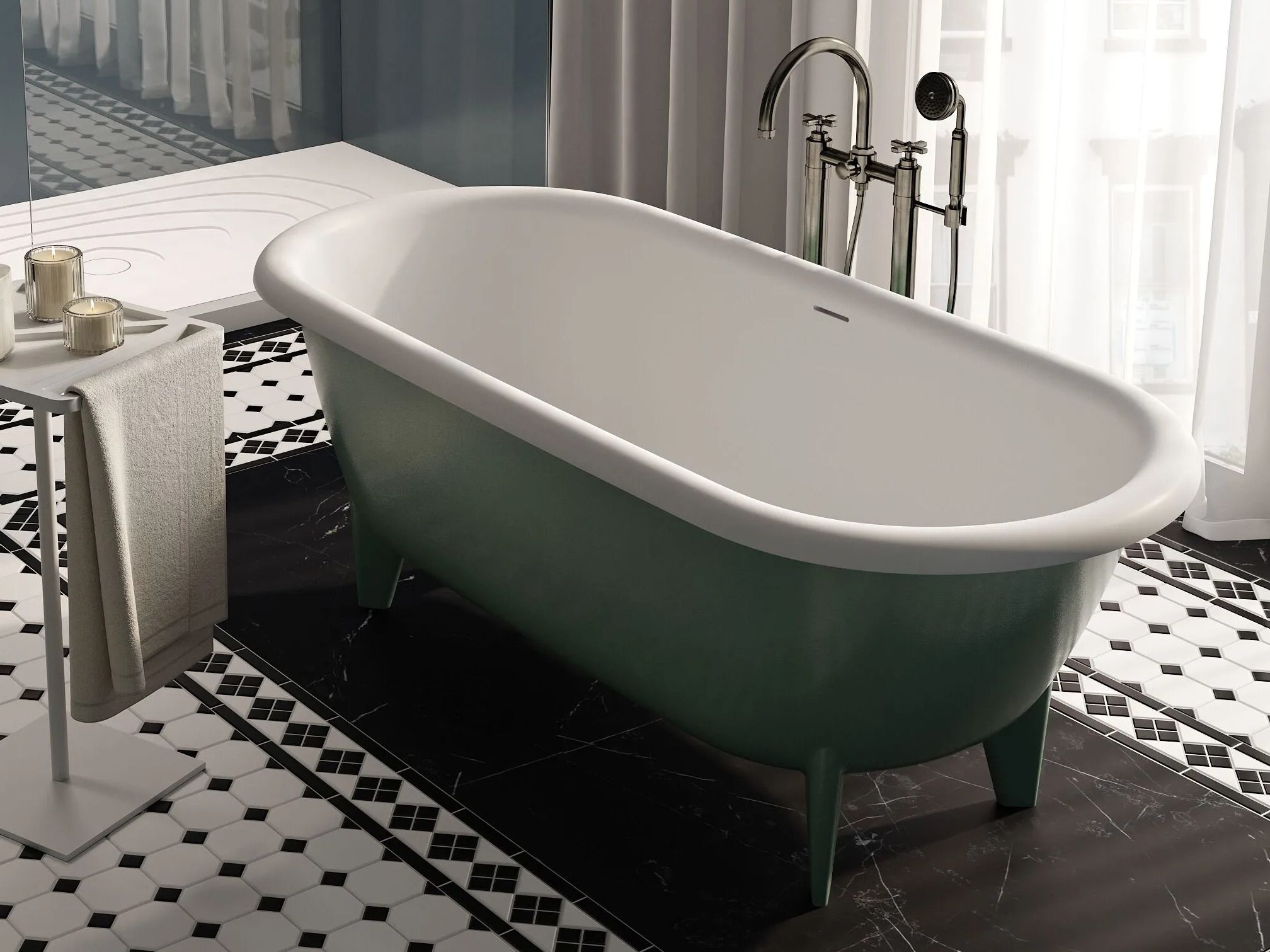 Овальная ванна в центре комнаты MOMA Design LOUISE ARCH-00105578 - Вид №1