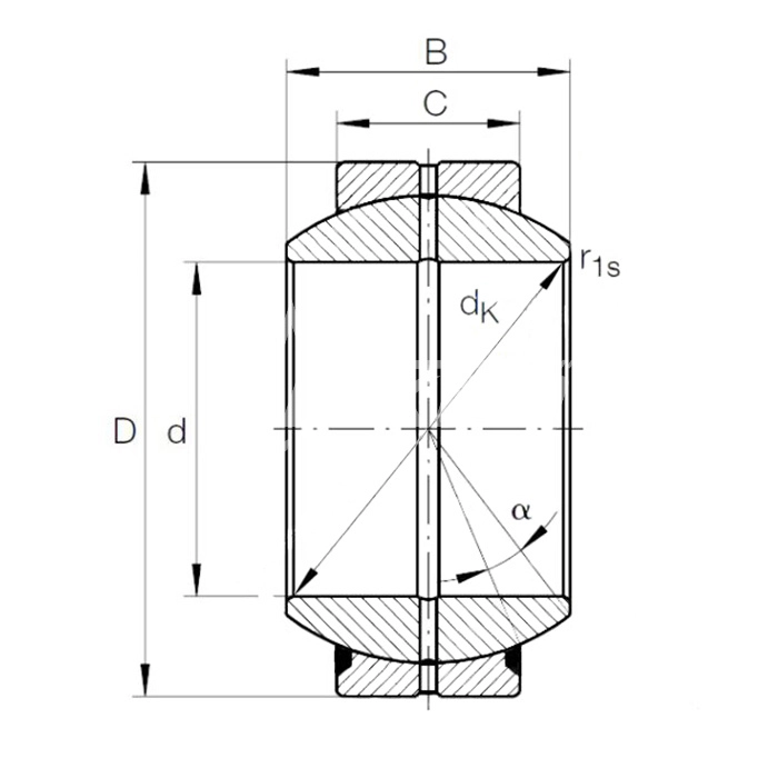 IS1782 Подшипник GE20 ES ISKRA  - Вид №1