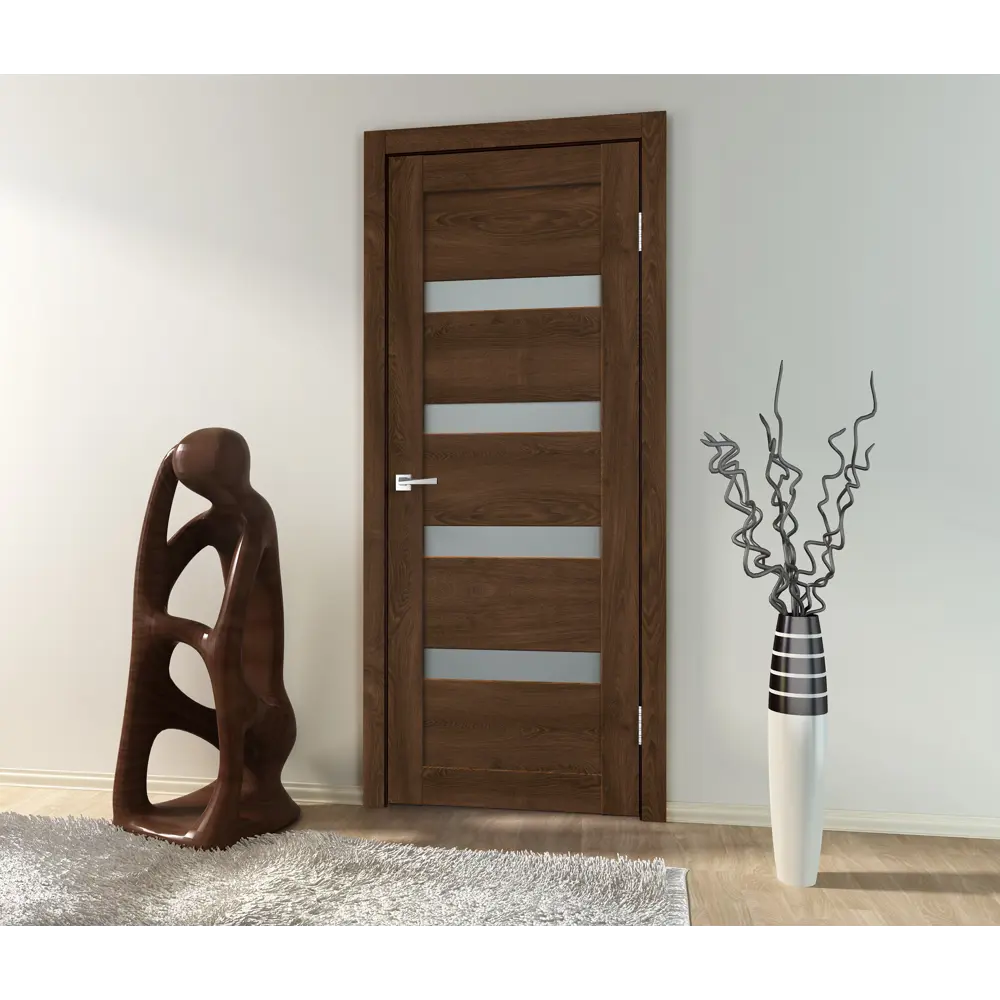VELLDORIS Межкомнатная дверь Лайн 2 с вертикальным остеклением 88483301 STLM-0903318 - Вид №4