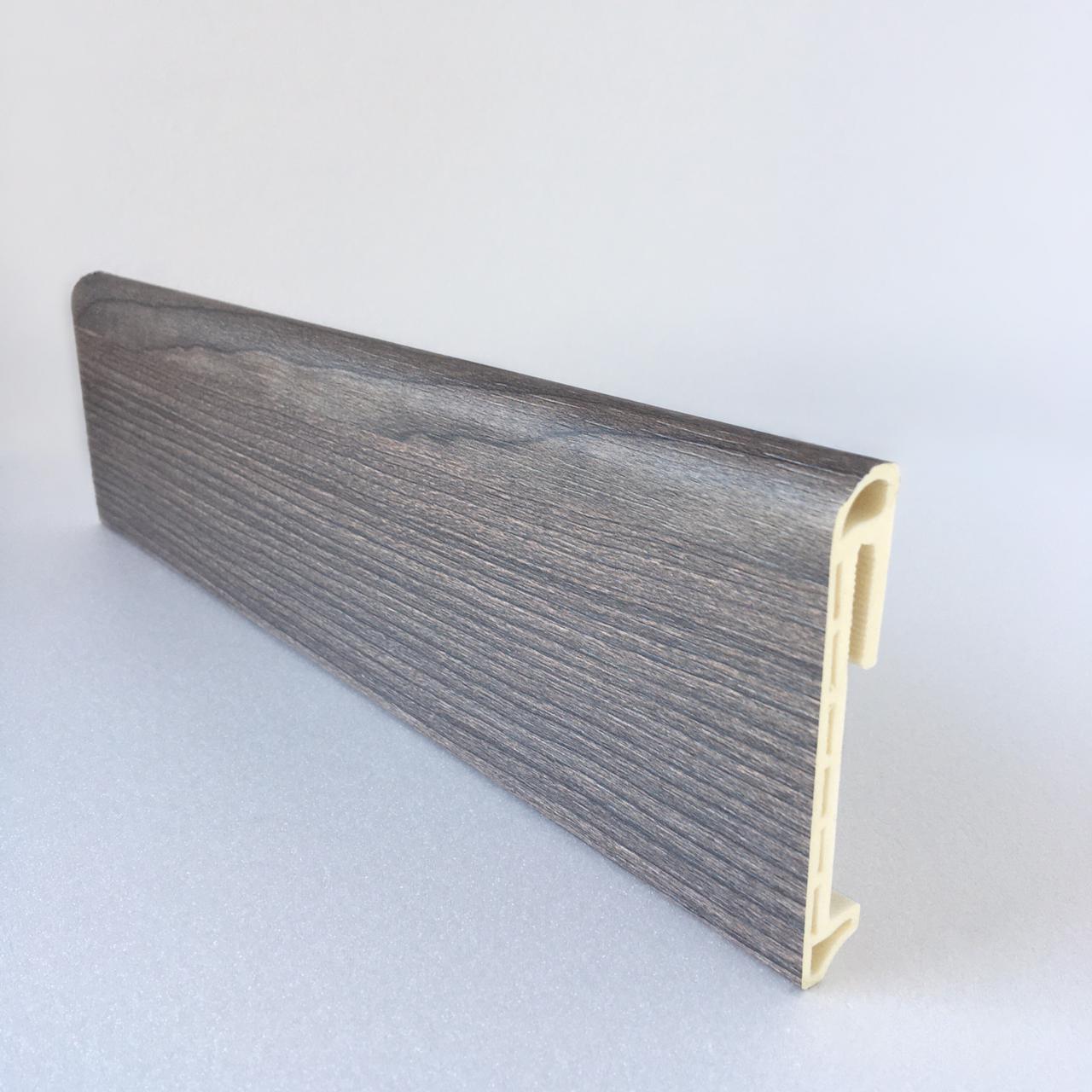 Напольный плинтус  Дуб титан 80мм DEKOR PANEL DP069