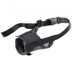 Т0048360 Намордник для собак MUZZLE NET MEDIUM дл.носа 10,5см с сеткой FERPLAST