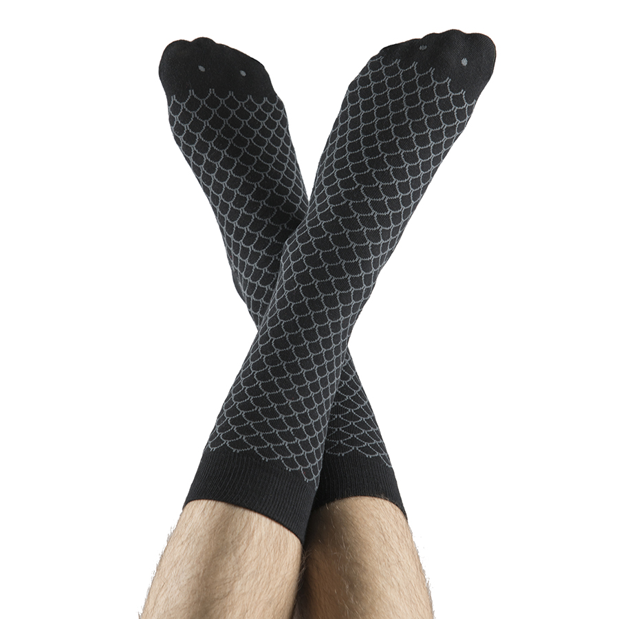 DYFISSOBK Носки fish черные Doiy  - Вид №2