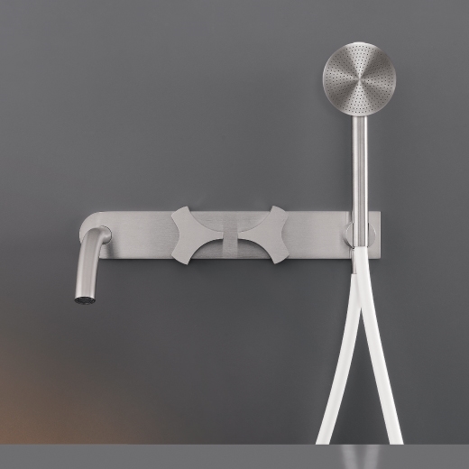 Настенные 2 прогрессивных смесители, установленные для ванной с носиком L. 170 мм и круглого ручной душ диаметр 80 мм  ZIQ44H CEADESIGN  - Вид №1