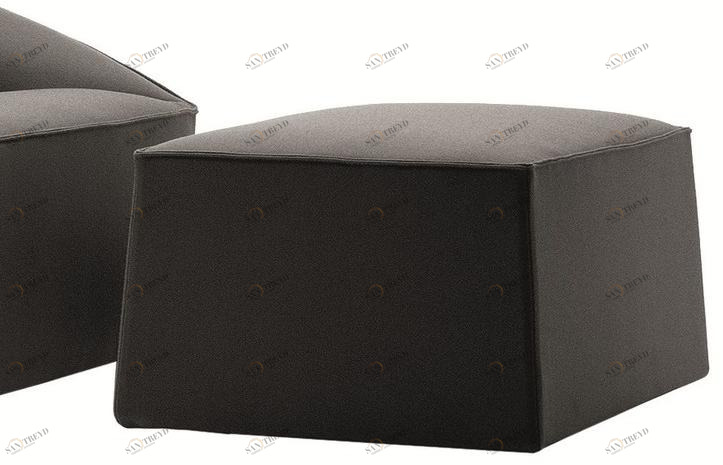 Molteni & C. Прямоугольный пуф из ткани с обивкой Doda sun-id-1349227