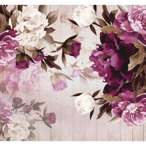 Фотообои «‎Акварельные пионы»‎ 3D флизелиновые 300x270 см L13-126