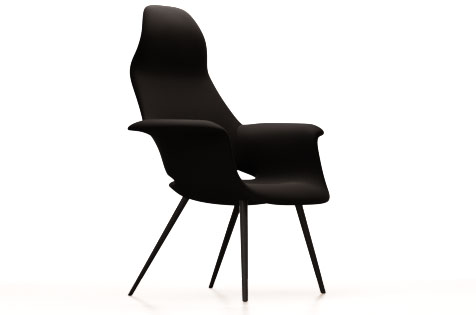 VITRA Органический хайбэк Charles Eames & Eero Saarinen, 1940 Vitraglobal sun-id-1986649