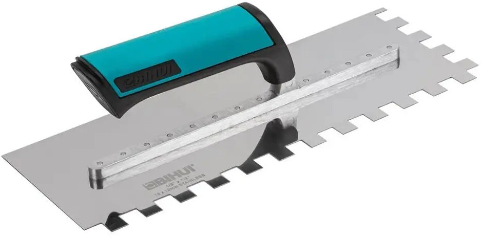 91738899 Шпатель зубчатый Bihui PTSL12 320х120 мм, нержавеющая сталь 12 х 12 мм STLM-0844029