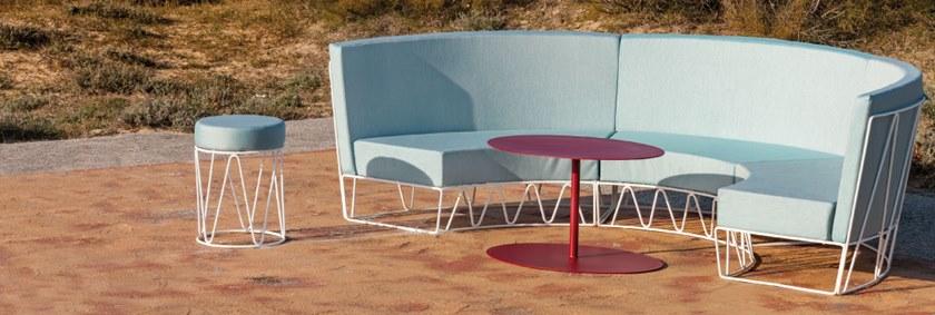 iSimar Овальный садовый столик из стали Eivissa 9182 - Вид №1