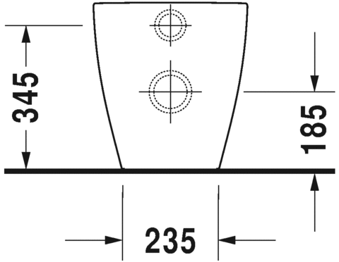 2169092600 Приставной унитаз напольный Белый Duravit ME BY STARCK Германия - Вид №3