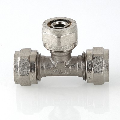 VTm.331.N.262620 Фитинг обжимной – тройник Valtec 26 х 26 х 20 мм  - Вид №8