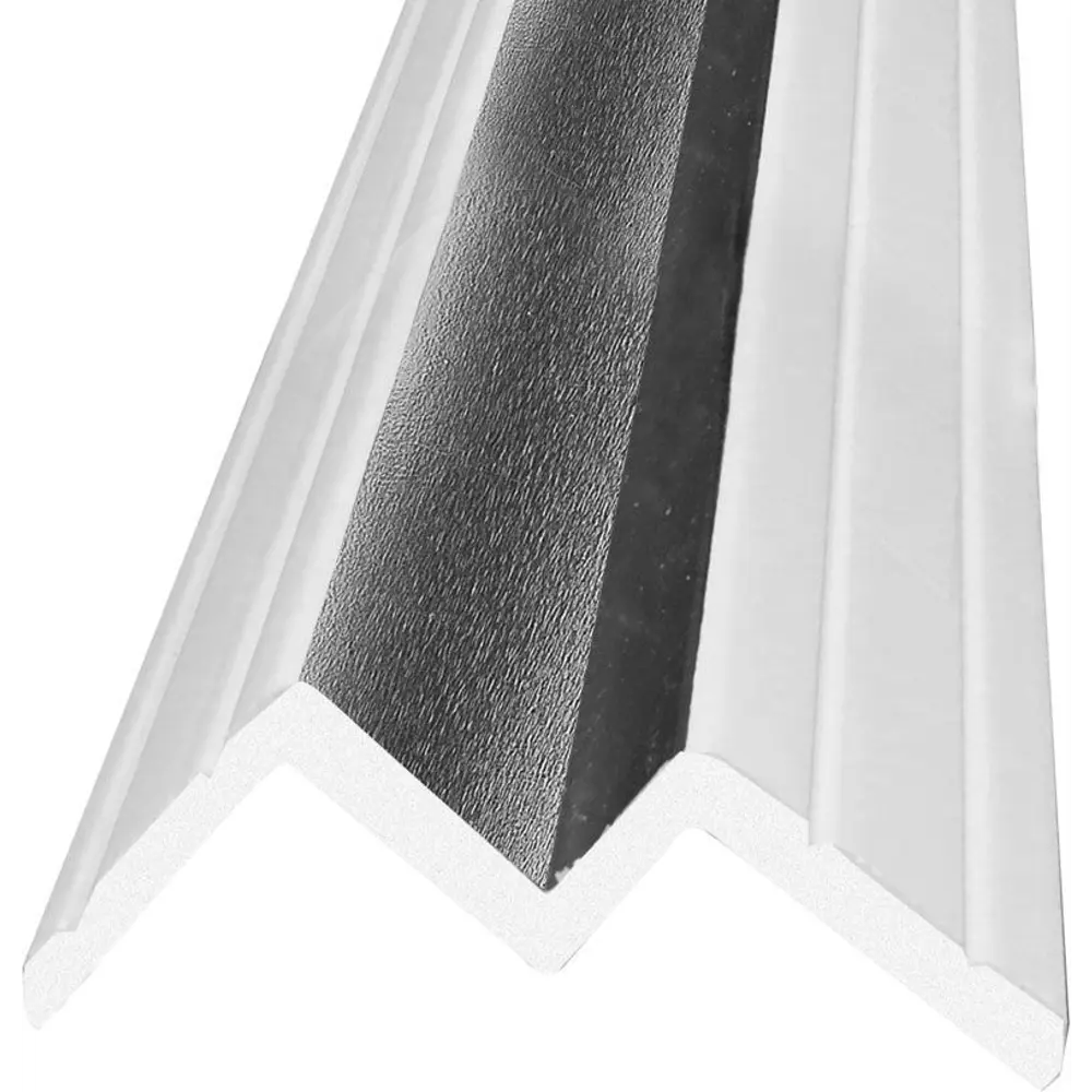 Плинтус потолочный полистирол для натяжного потолка ударопрочный Decomaster D390/18 белый 61x101x2000 мм 89369045 STLM-2004922  - Вид №5