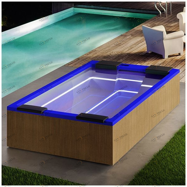 Бассейн Gruppo Treesse Maya Plus-V232I-PL-SI прямоугольный встроенный синий PLUSV232IPLSI