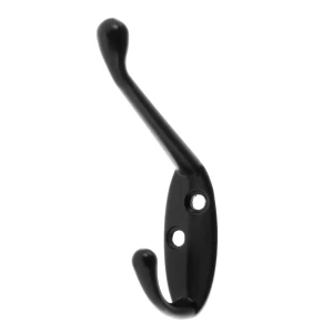 Крючок лёгкий для пальто и шапки LK0401BL, металл, цвет чёрный
