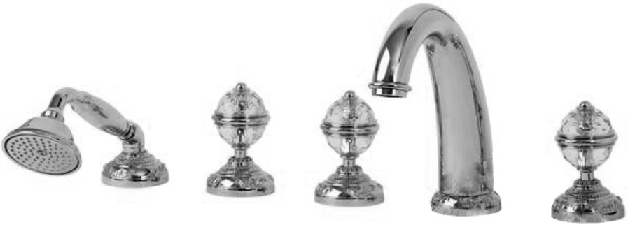 Смеситель MIGLIORE.CRistalia ML.CRS-3780.BR для ванны/душа на 5 отверстий, бронза  - Вид №1