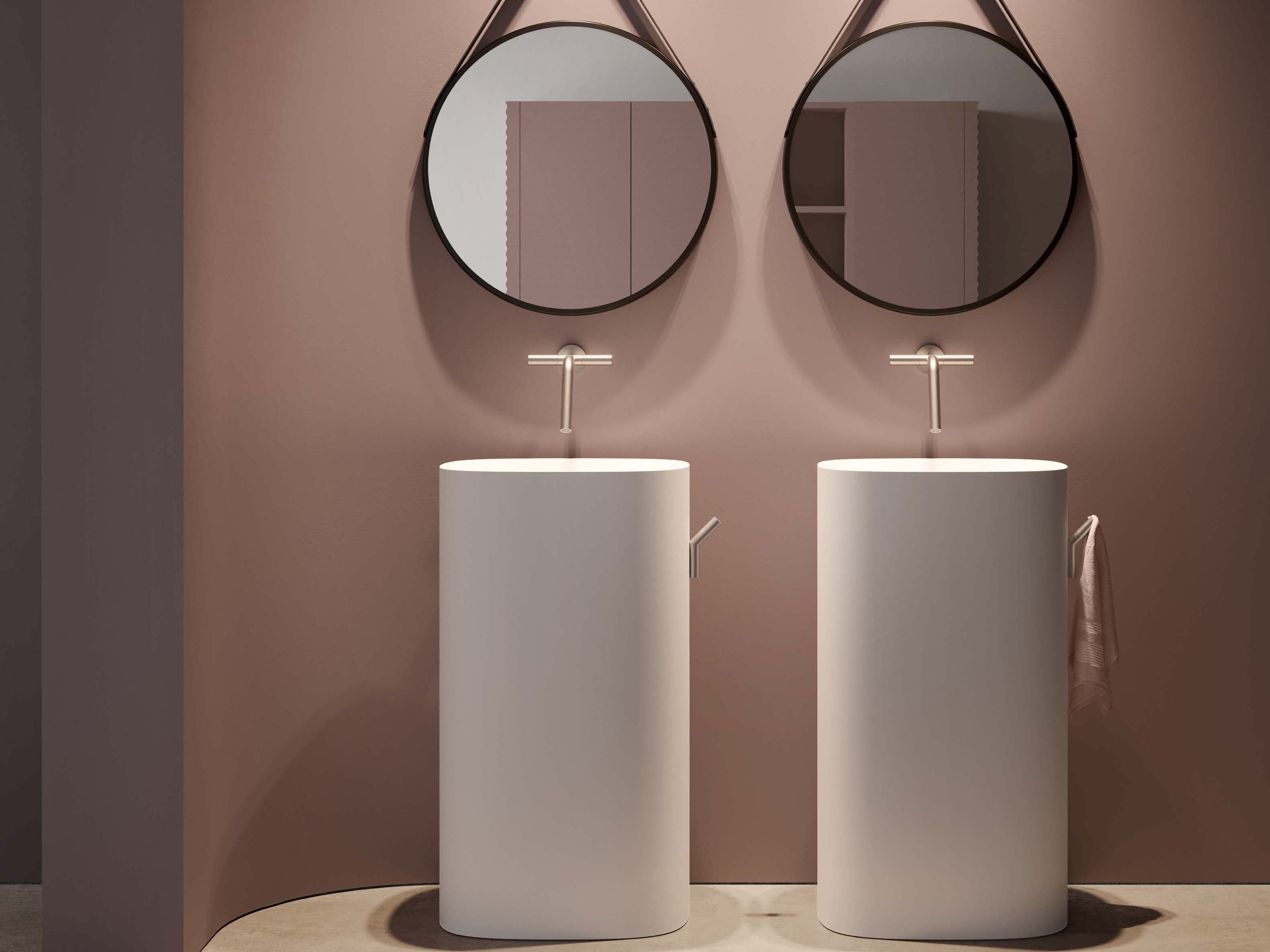 Отдельно стоящая раковина из Cristalplant® Ideagroup SATURNO ARCH-00117878