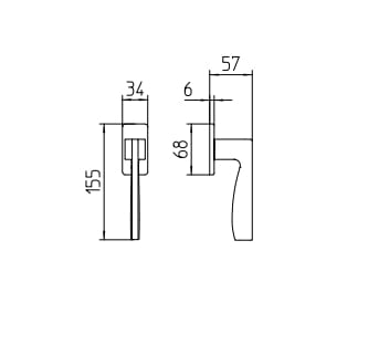 Латунная оконная ручка DK Mandelli1953 ссылка ARCH-00137877