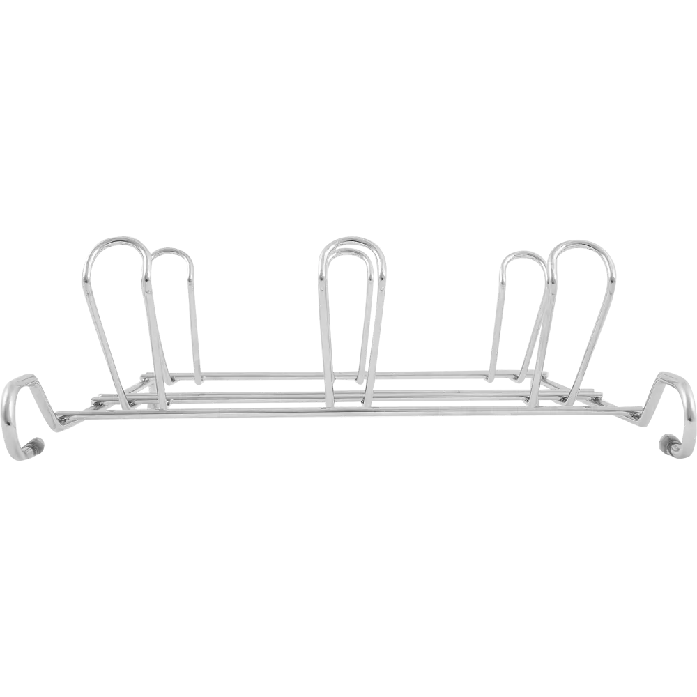 Полка для 6-ти бокалов Delinia 24x10x34 см сталь цвет хром STLM-2161175 - Вид №1