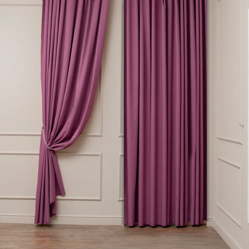 ЛТ ткань 1 п/м лен однотонный genevra малиновый 300 см TEX REPUBLIC STLM-2099956