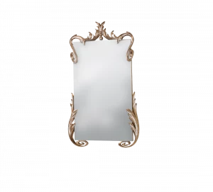 Gentry Home Адель Mirror hand carved wood frame Флорентийское серебро GH102672