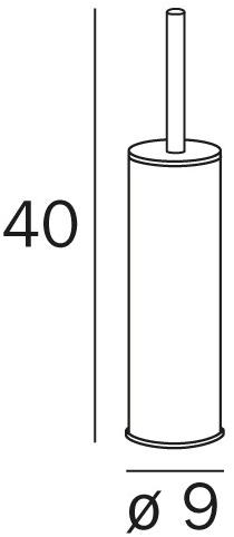 INDA® Держатель ершика для настенного / напольного унитаза My love Av014a-b - Вид №17