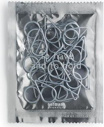 001133 Скрепки 30 шт. Серебристо-серый Normann Copenhagen  - Вид №1