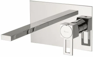 EMMEVI RUBINETTERIE Смеситель для раковины настенный из латуни без слива Gea