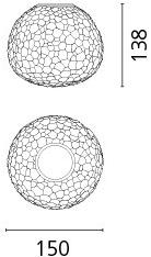 Artemide Галогенный потолочный светильник из дутого стекла Meteorite sun-id-1427722 - Вид №5