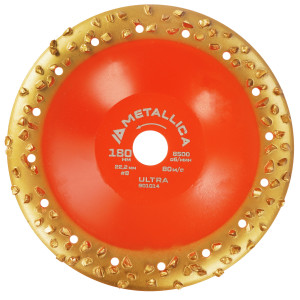 Чашка твердосплавная шлифовальная METALLICA Ultra 180х22,2 мм,  #8, закругленная, по дереву. В кор. 9164948