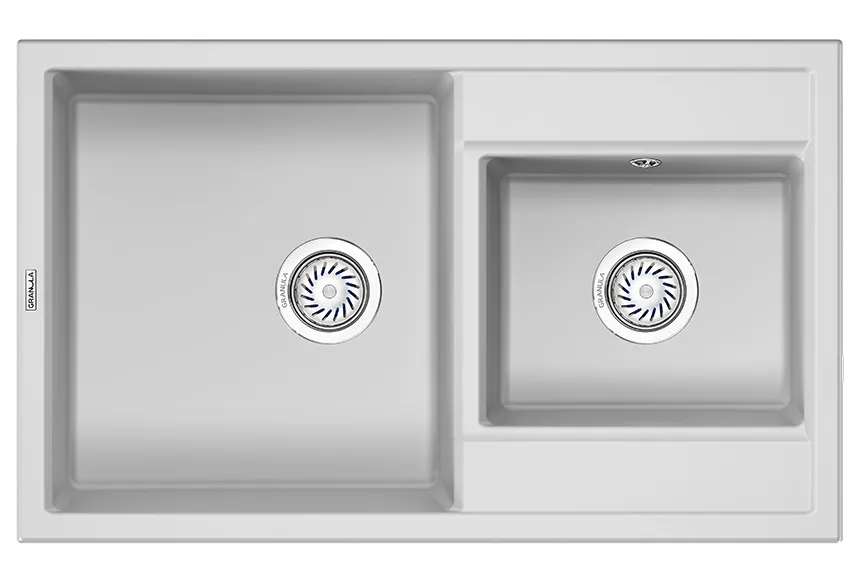8201, АРКТИК (БЕЛЫЙ), кухонная мойка, кварц GRANULA 8201-ST286 - Вид №1