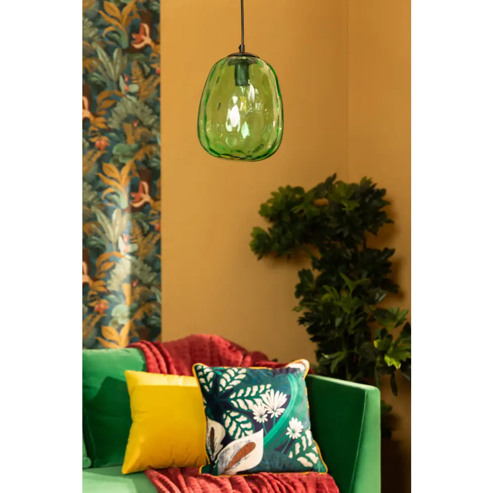 Светильник подвесной Lillian TL1219H-01GR, 1 лампа, 8 м², цвет чёрный/зелёный 82810859 STLM-2158999 Toplight  - Вид №1