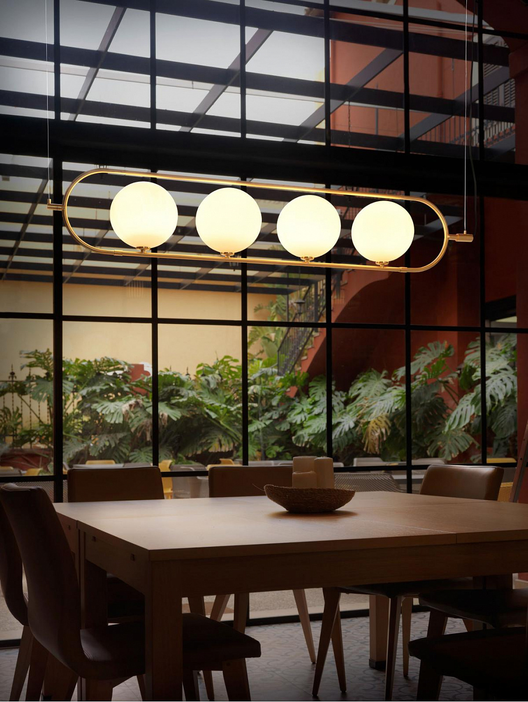 065917 Подвесной светильник латунь 4L Aromas del Campo Abbacus 