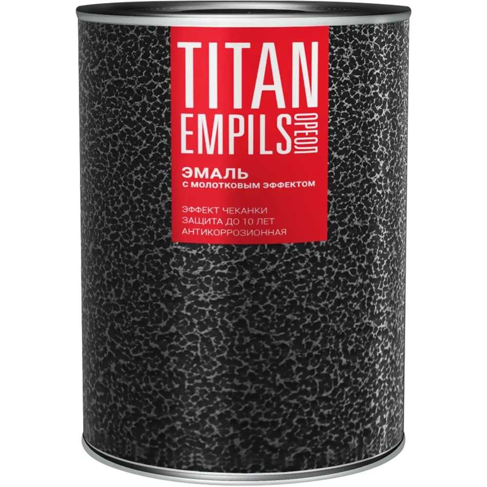 Грунт-эмаль 3 в 1 Ореол Titan молотковая цвет коричневый 0.8 кг STLM-2043563 - Вид №1