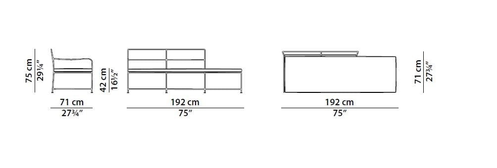 Садовая скамейка со спинкой Baxter Girgenti ARCH-00126562 - Вид №4