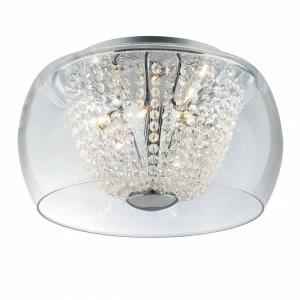 Потолочный светильник Ideal Lux Audi- PL D светлый IDEAL LUX AUDI-60 074002 Прозрачный;серебро
