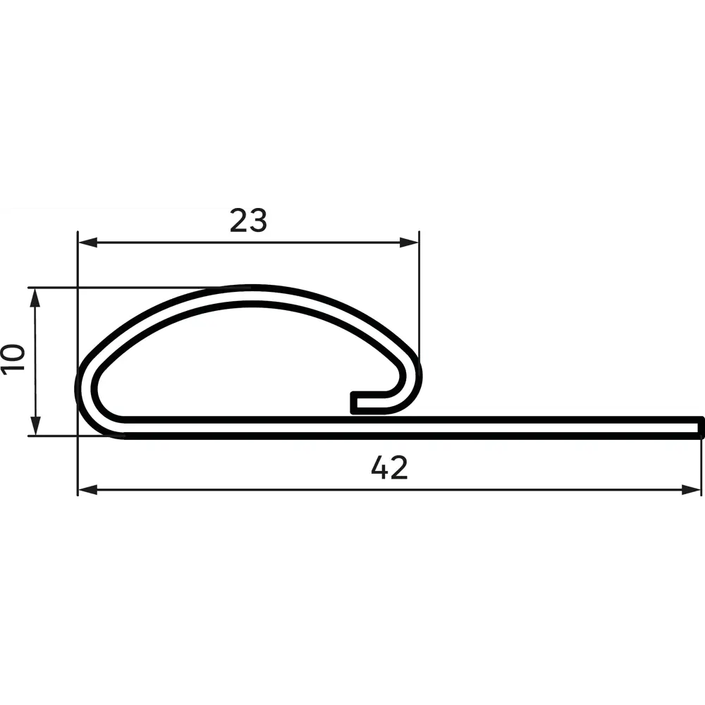 Финишная планка для фасадных панелей MONLID цвет белый 3 м STLM-2192556 - Вид №1
