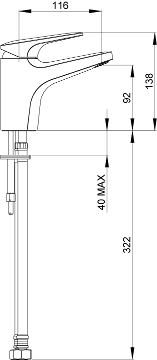 KOBSLCP Смеситель для раковины с поворотным механизмом Koha Methven  - Вид №1