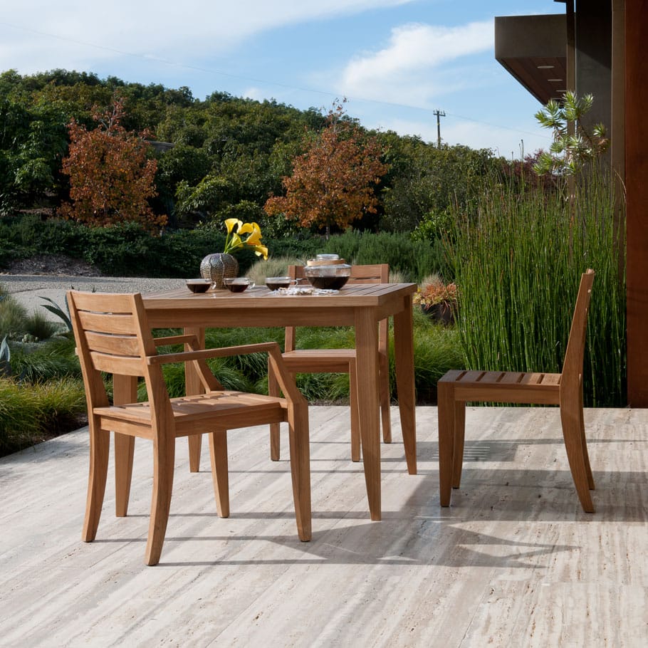 Штабелируемый стул из тикового дерева JANUS et Cie Relais ARCH-00011804 - Вид №2