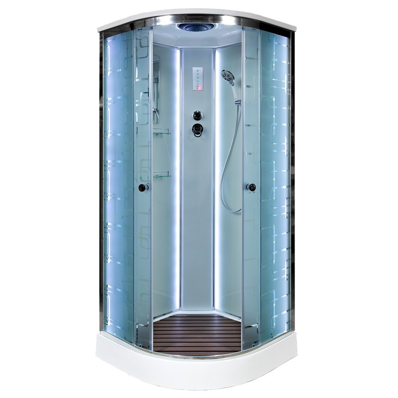 ЕМ4590 N LED с гм. Душевая кабина DETO Серия EM ЕМ1590 LED